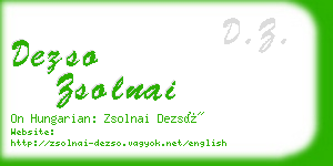 dezso zsolnai business card